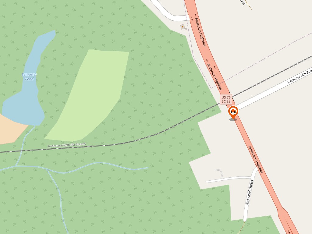 Map of Anderson Hwy Parking